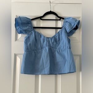 Abercrombie and Fitch blue blouse - size medium